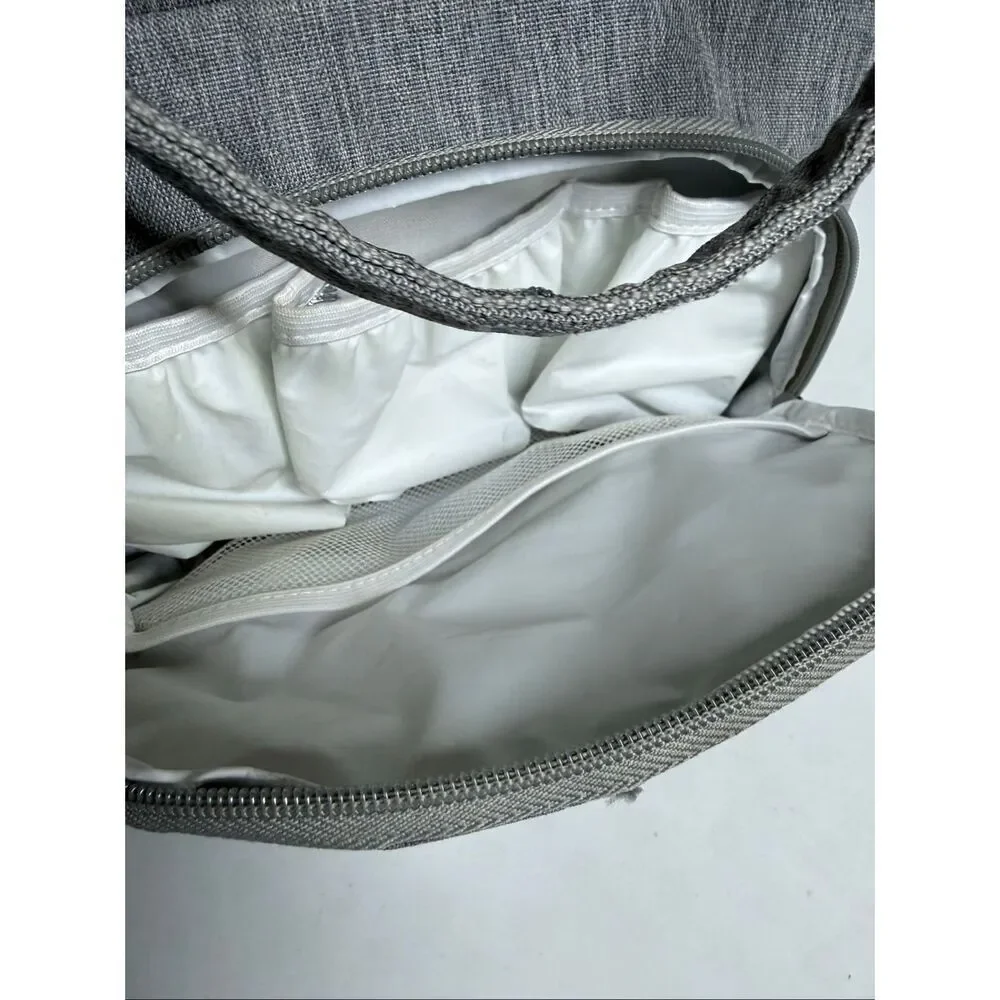 Enfamil Mini Diaper Bag Backpack Gray Small Baby Organizer Compact Travel Bag